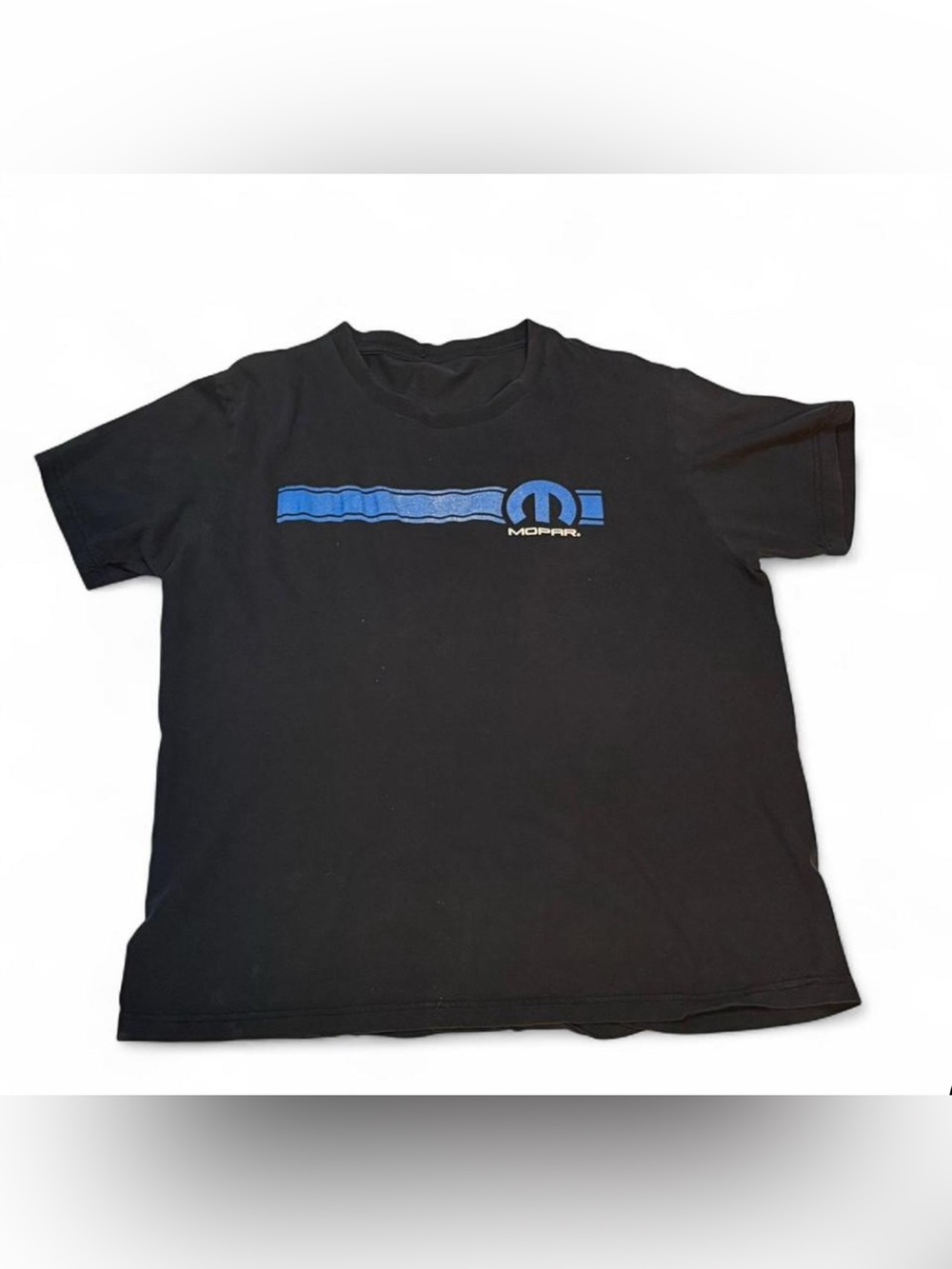 Mopar short sleeve Black Tee with Blue Logo - Men